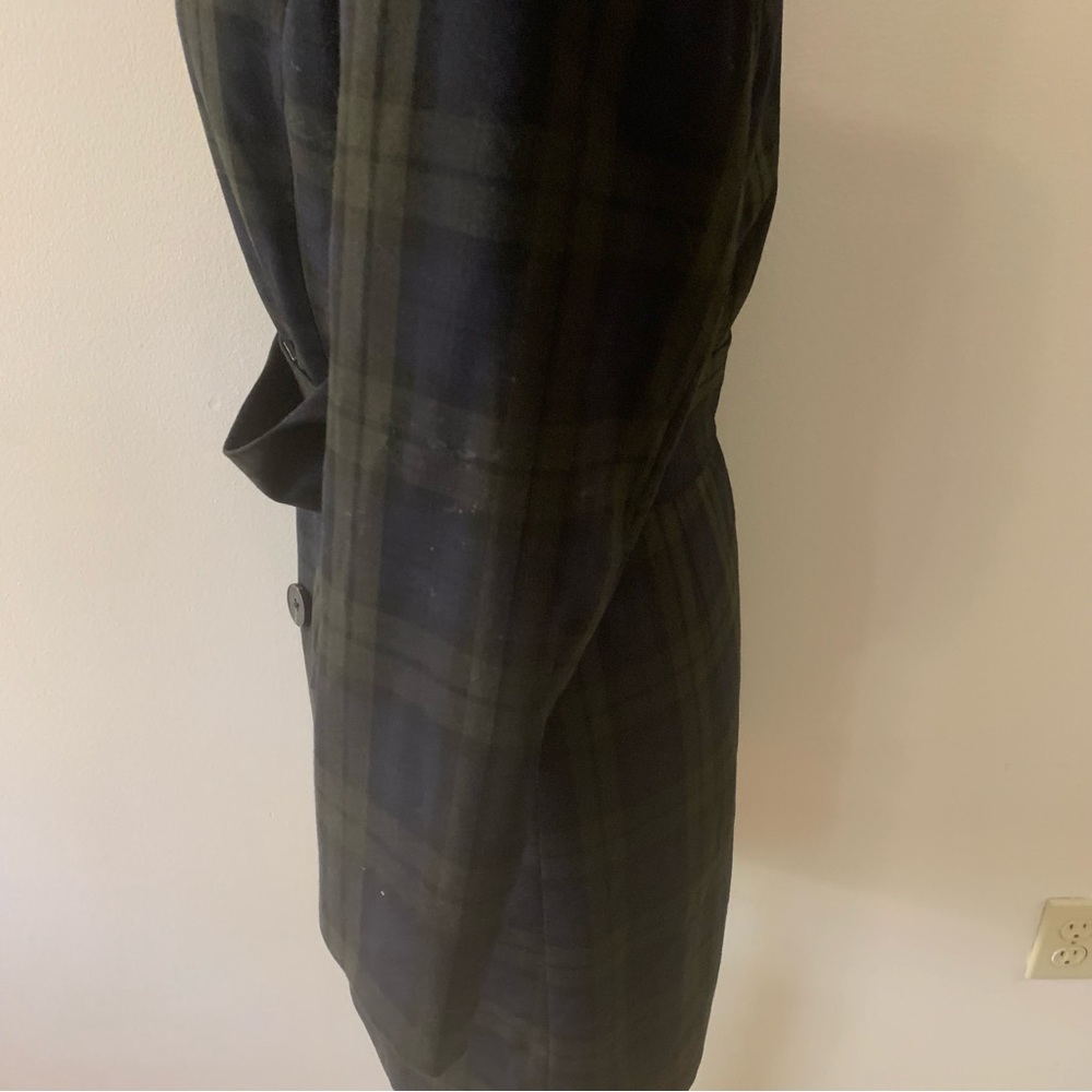 Mango Casual Belted Plaid Check Trench Coat - Picture 9 of 16